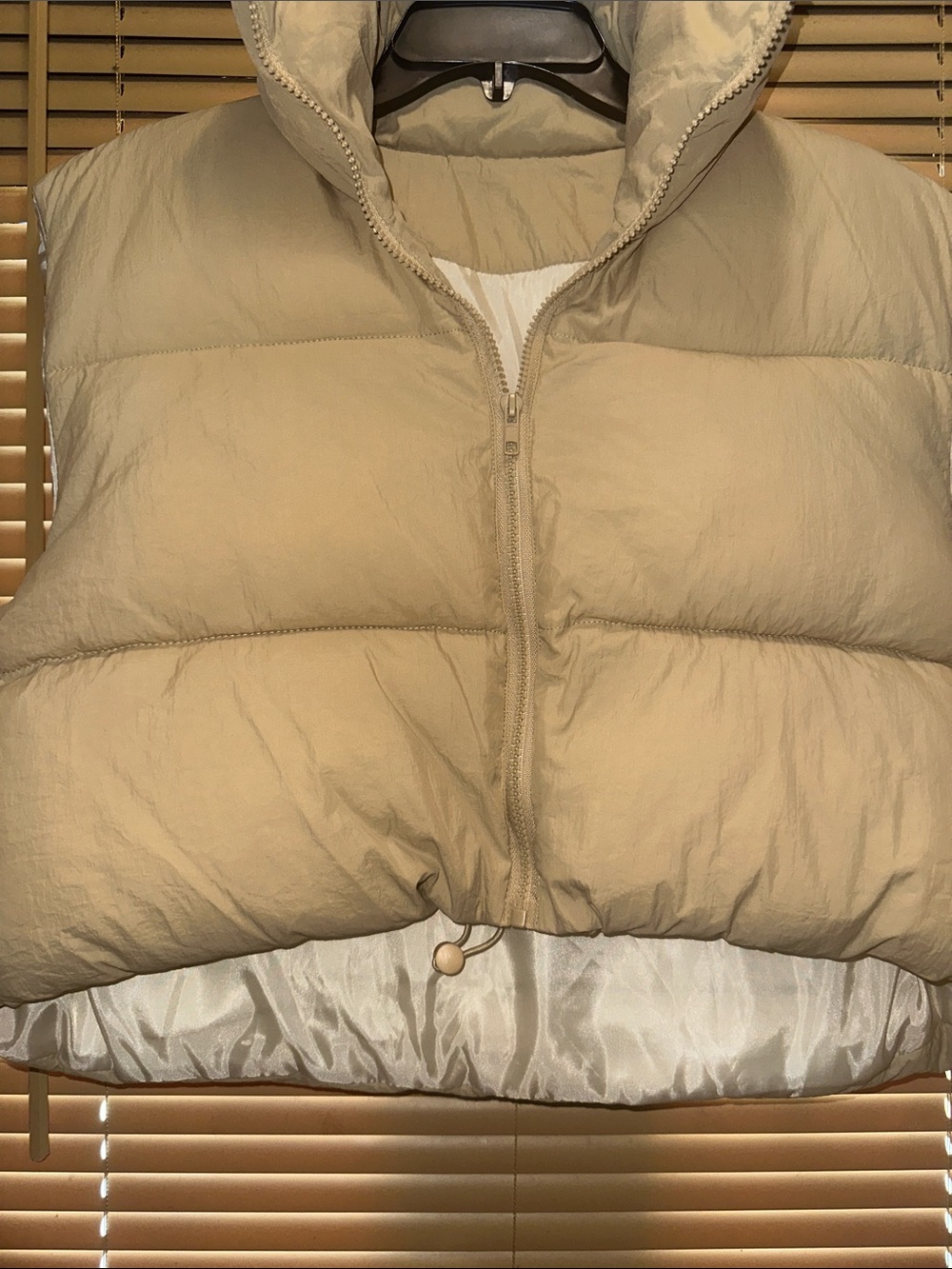 SHEIN Beige Puffer Vest